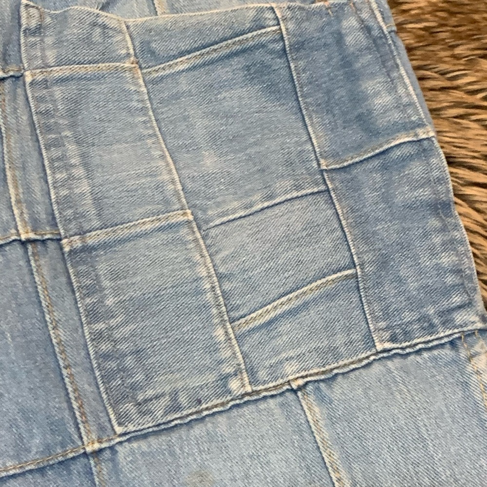 Brittania 70’s Square Patchwork Denim Flared Jean… - image 6